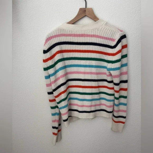 LOFT Stripe Ribbed V-Neck Cardigan
Sweater Large - Picture 7 of 7